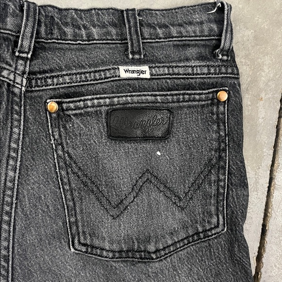 Wrangler Women’s Wild West High Rise Straight Washed Black Denim Jeans 30 x28 - Picture 6 of 11